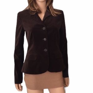 Lauren Ralph Lauren dark brown velvet blazer